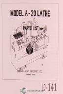 Daewoo Parts A-20 Lathe Manual